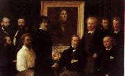 Henri Fantin-Latour Homage to Delacroix Sweden oil painting reproduction